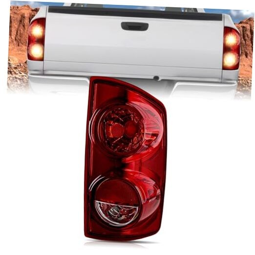 Taillight Assembly Compatible with 2007 2008 Dodge Smoke Red-Passenger Side