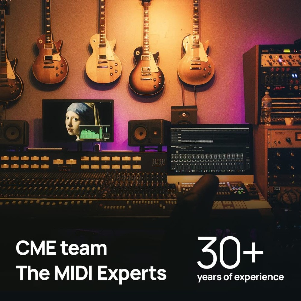 USB MIDI Cable 6.5ft - High-Speed Plug Play Interface for Instruments