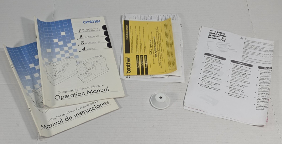 Brother CS-6000i Computerized Sewing Machine w/ Foot Pedal, Power, Cover & more