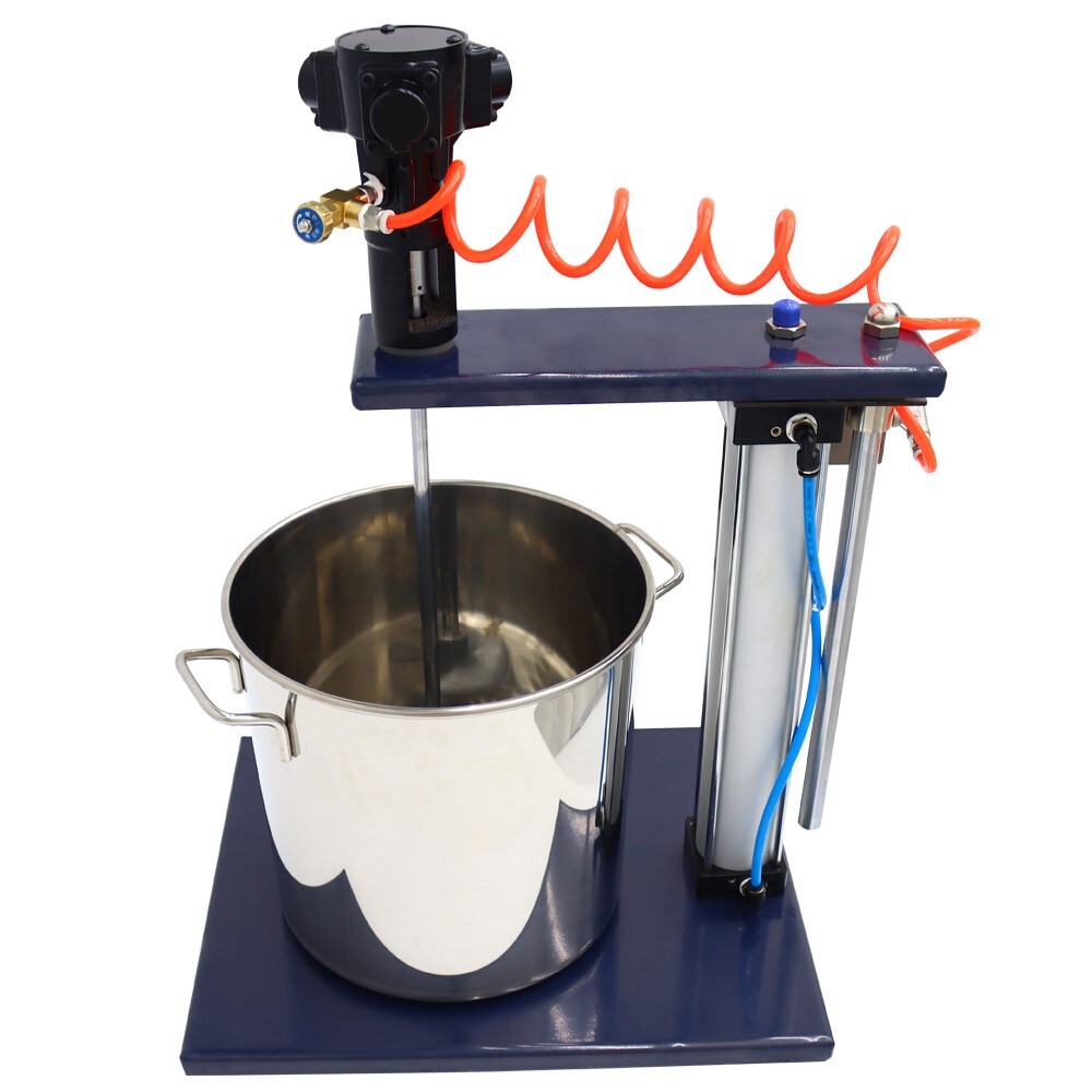 Pneumatic Mixer Paint Mix Tool Blender Machine 5 Gallon with Container Barrel