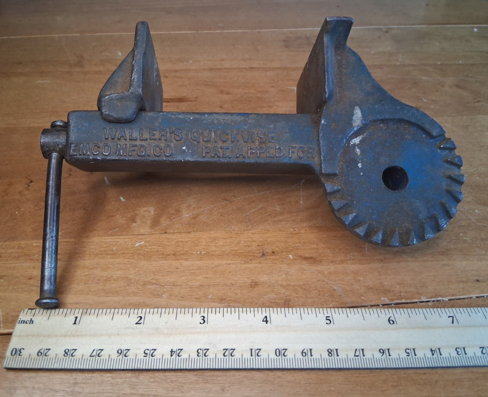 Vintage Waller's Quickvise - Missing Thumb Screws - Turns Smoothly