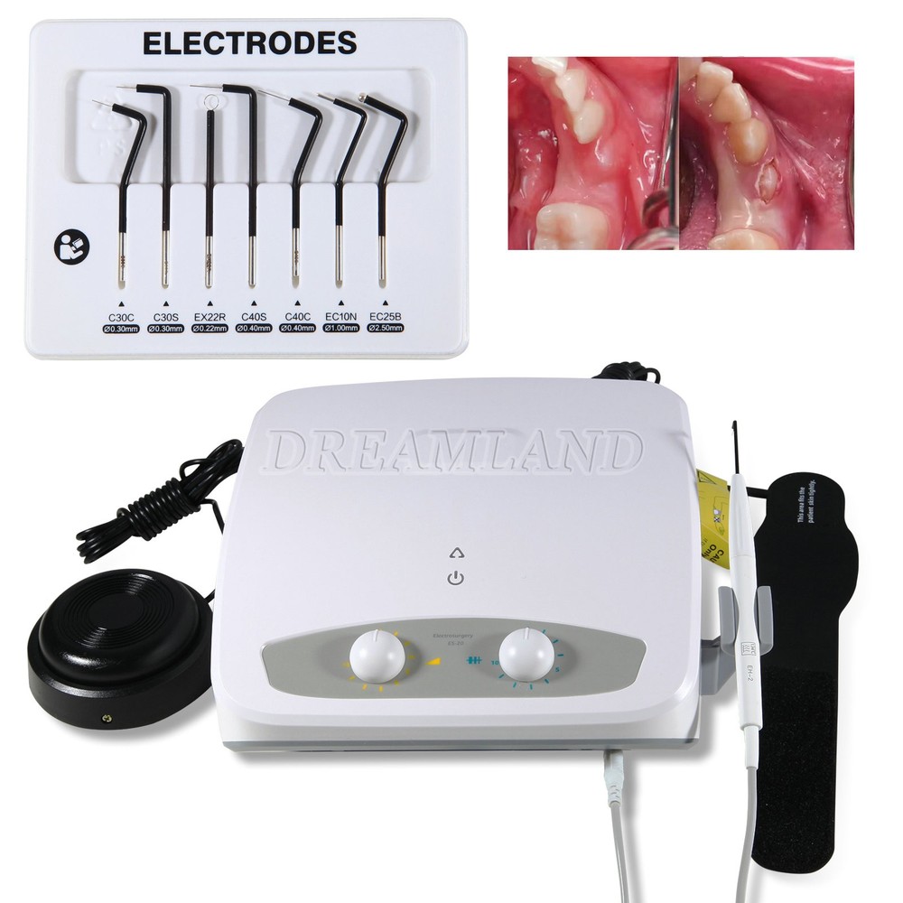Dent Electro Electrosurgery Unit Machine High Frequency Electric / 7 Knife Tips