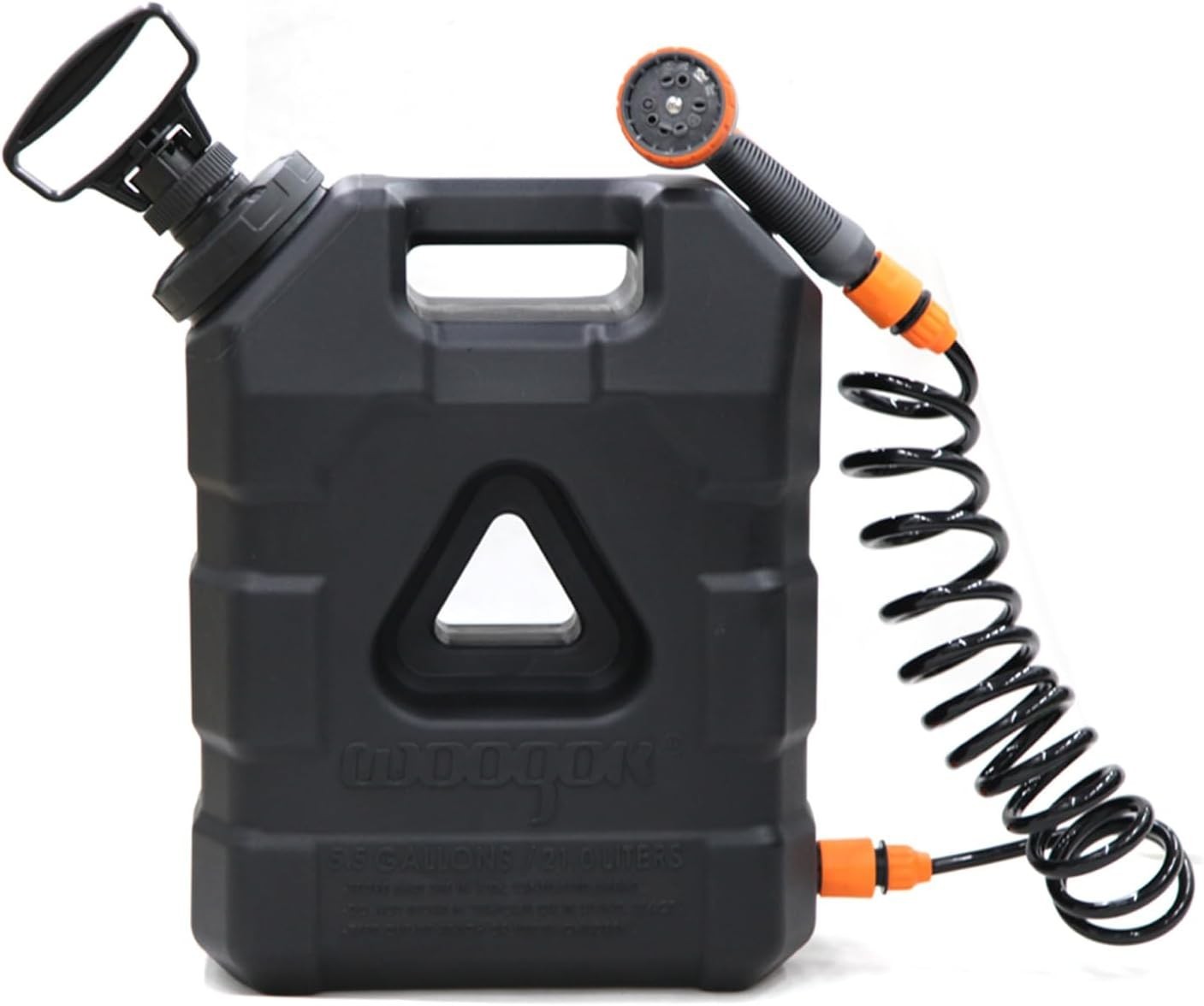 5.5 Gallon Portable Water Tank with Pump and 8 Modes Sprayer, Emergency Water