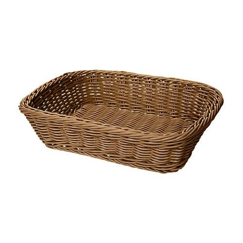 G.E.T. WB-1508-HY Rectangular Polyweave Bread Roll Serving Basket, 11.5" x 8.5",