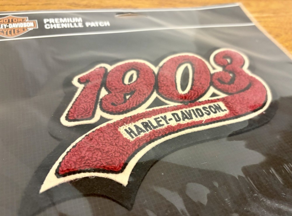 Harley Davidson 1903 Premium Chenille Patch Emblem Motorcycle Biker