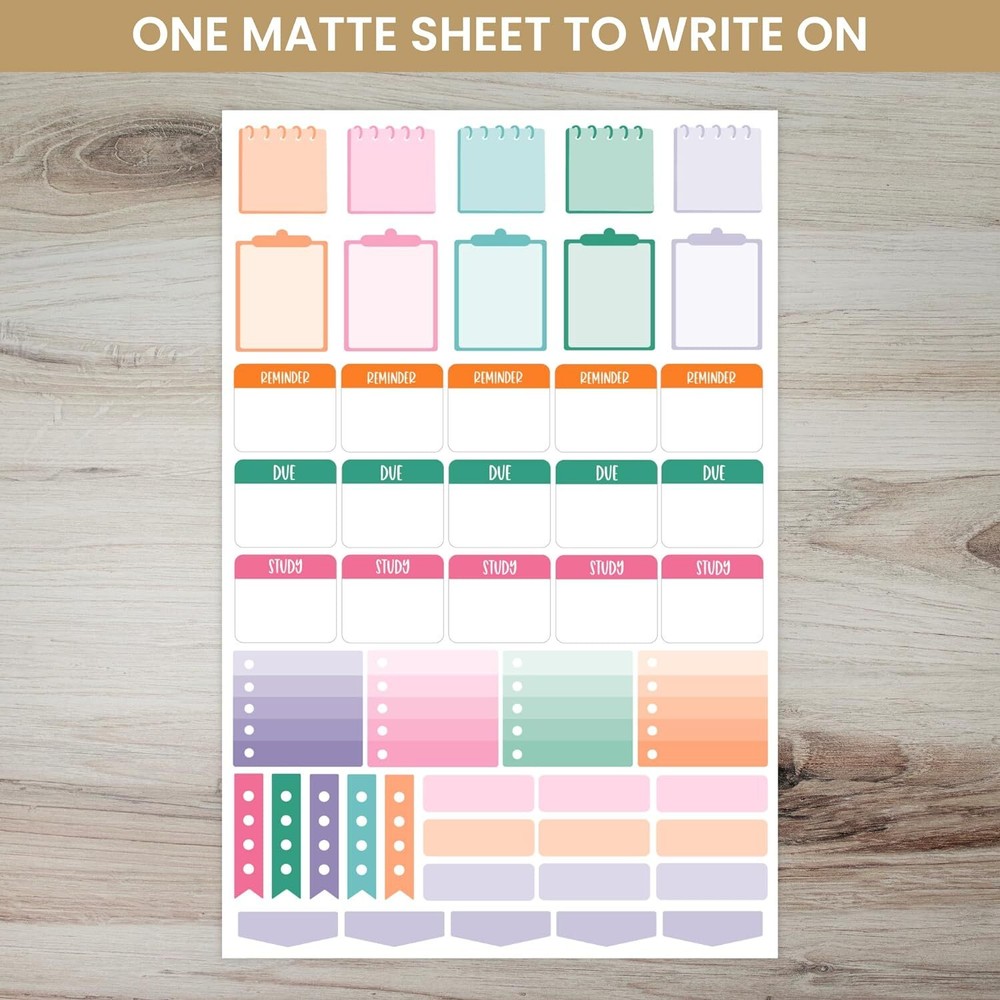 bloom daily planners Student Planner Stickers - 8 Sheets / 672 Multi