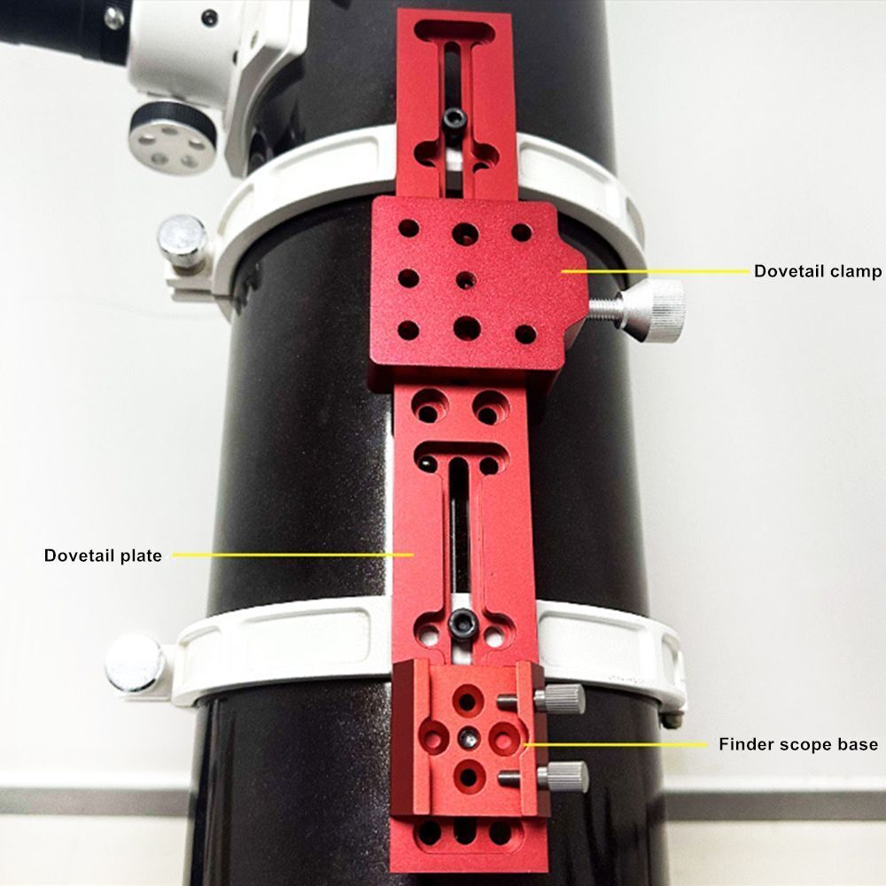 Finder Scope Base Dovetail Clamp Flat Bottom Guide Scope Mount w/ 1/4 Thread USA