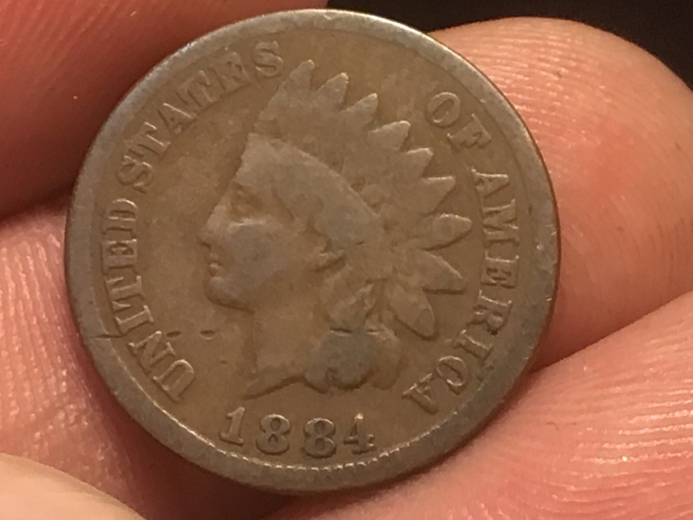 1884 Indian Head Cent / Penny, 1 Coin