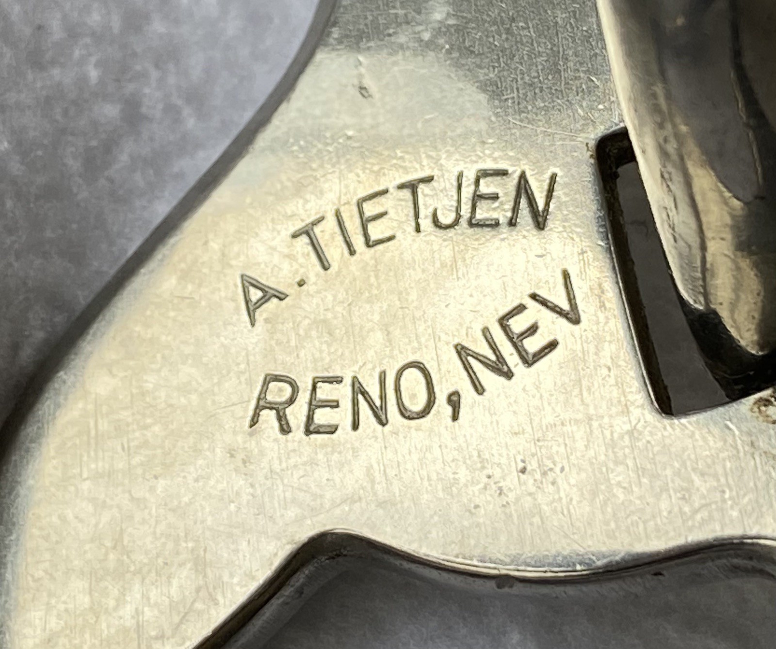 Al TIETJEN Engraved Santa Maria Cheek BIT~4-3/4" Mouth~COPPER Hood & Rollers