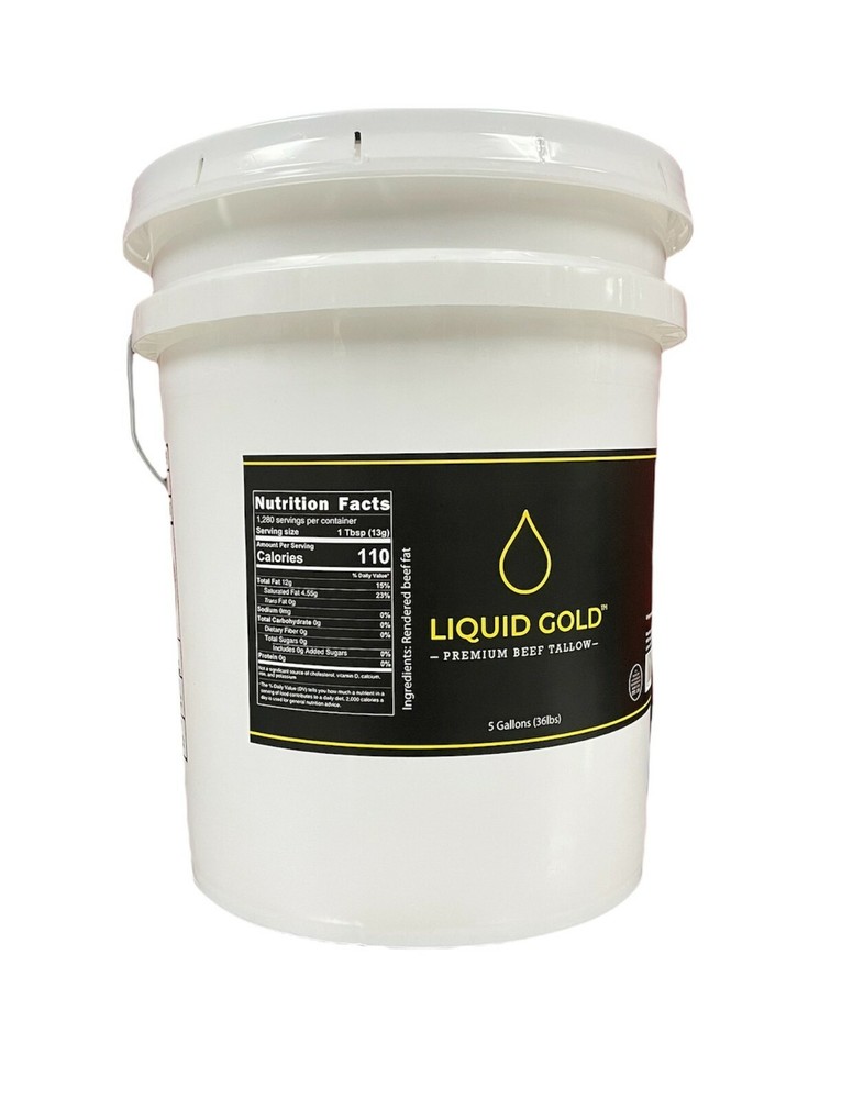 PREMIUM BEEF TALLOW - LIQUID GOLD 36LBS/576OZ