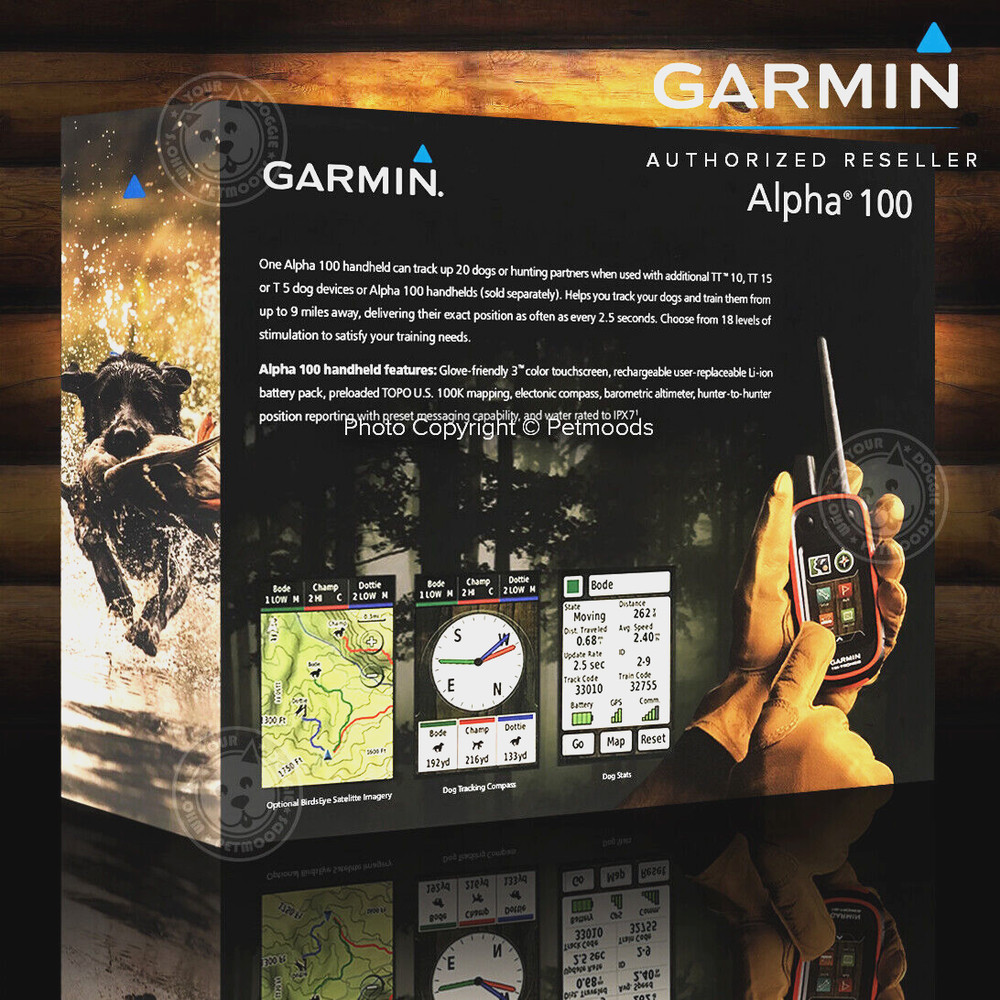 Garmin Alpha 100 Handheld GPS Multi-Dog Tracking & Training
