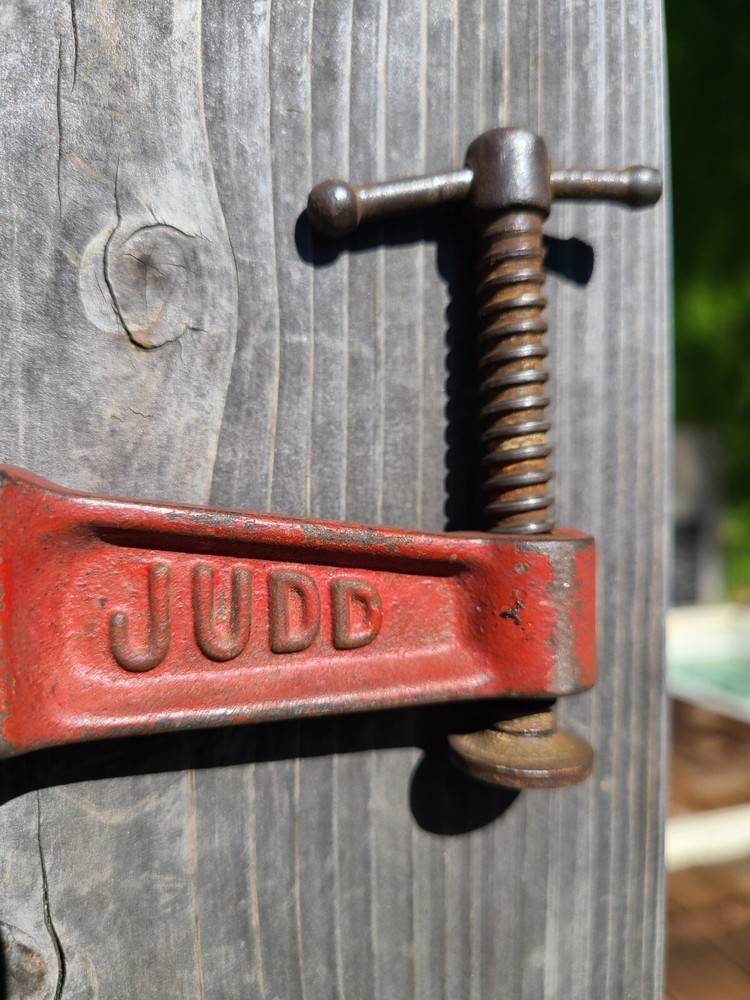 Vintage JUDD 6" Bar SPEED CLAMP Adustable Red