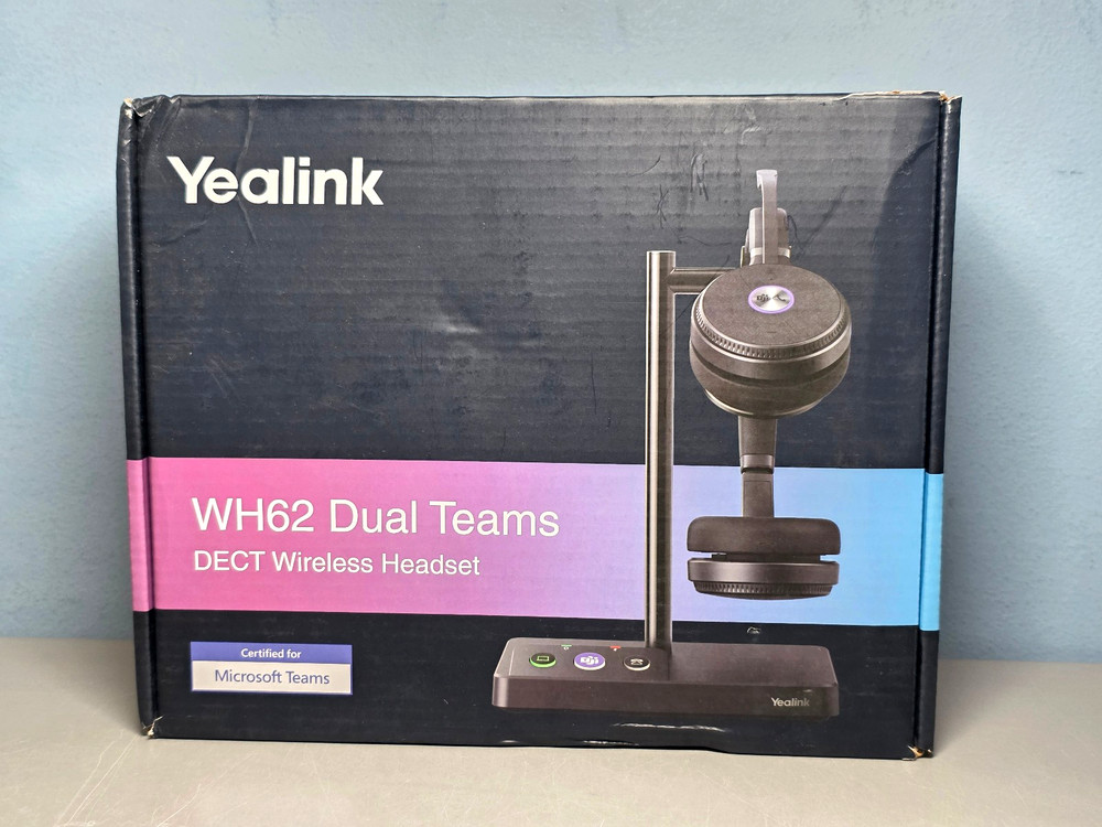 Yealink WH62 Dual Teams DECT Wireless Headset EHS60/EHS61 Support New & Sealed