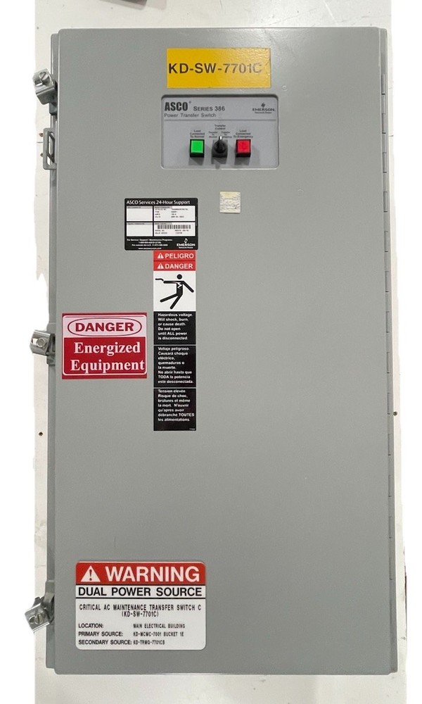 ASCO D00386B30150C10L 150A Automatic Transfer Switch, 280V