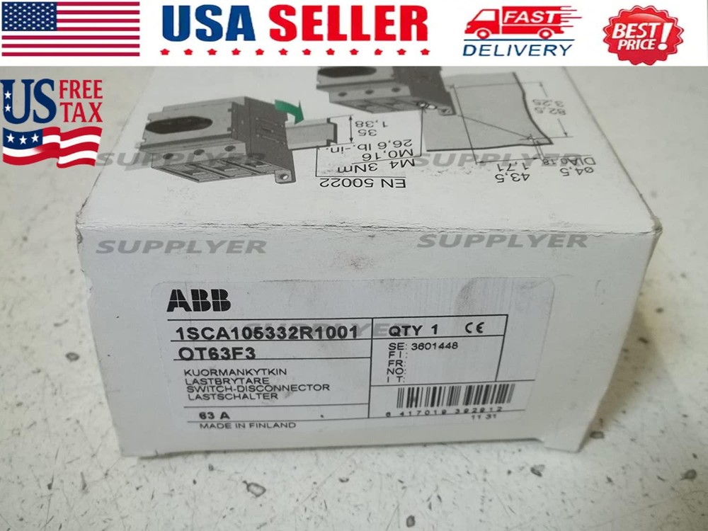 ABB OT63F3 DISCONNECTOR SWITCH, 3, 750, 63A