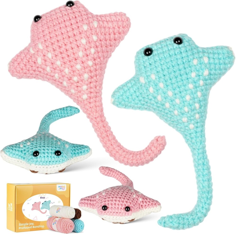 Crochet Kit Beginners Learn to Crochet Include Easy Knitting Soft Yarn