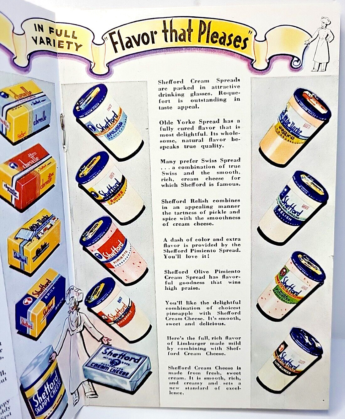 Vintage 1938 Shefford Cheese Recipes Advertising Booklet Alberta Winthrop