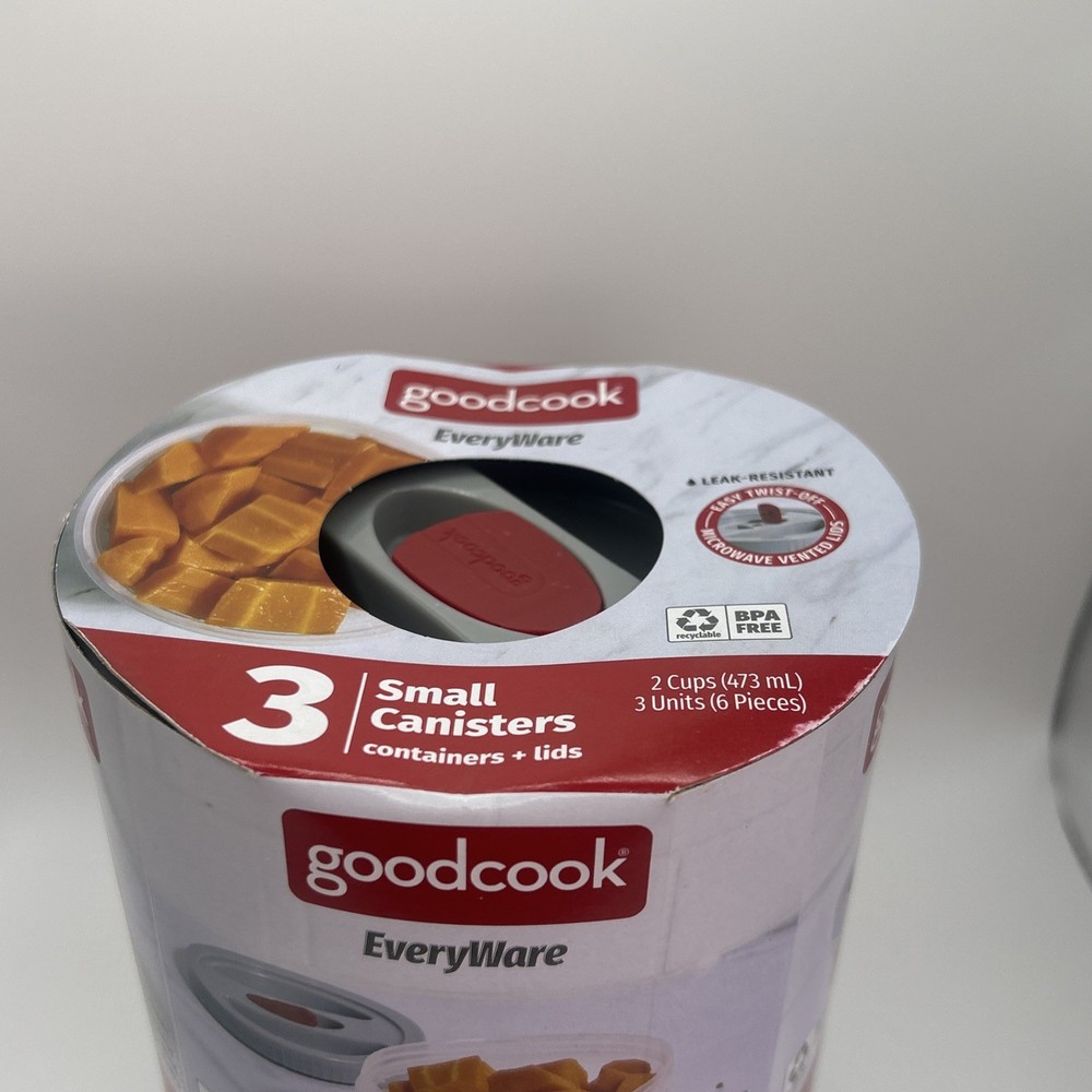 goodcook EveryWare Easy Twist-Off Microwave Vented Lids - 3 Units - 2 Cups Each