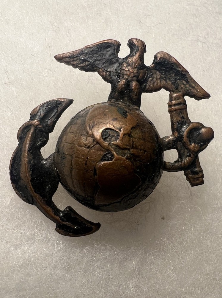 Pattern 1920 Service Enlisted Cap EGA Emblem USMC.