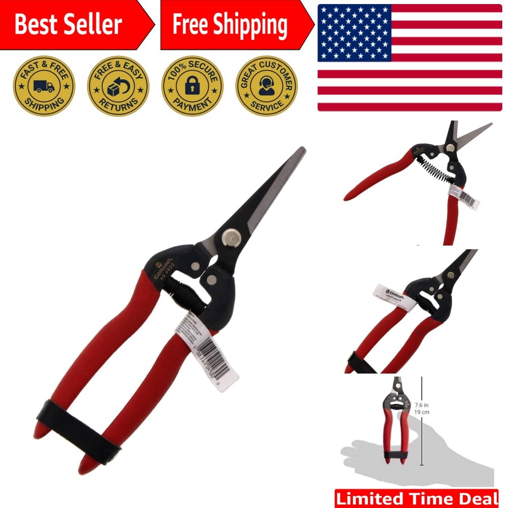 Ambidextrous Straight Snip Clipper - Lightweight & Durable for Garden Precision
