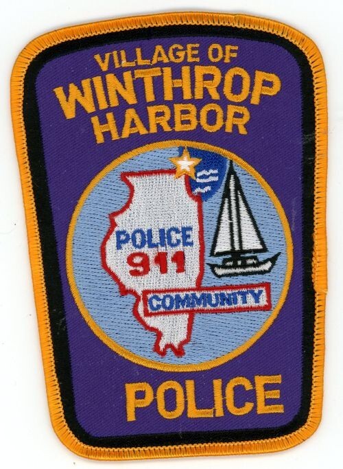 ILLINOIS IL WINTHROP HARBOR POLICE NICE SHOULDER PATCH SHERIFF