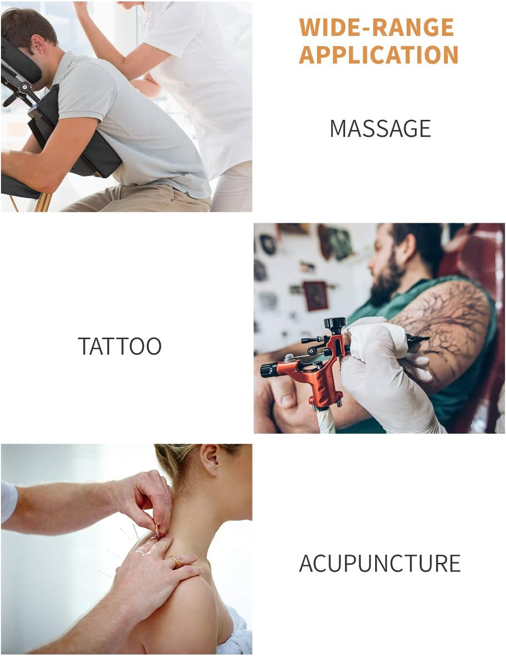 Massage Chair Portable Tattoo Chair Folding Height Adjustable 2 Inch Thick