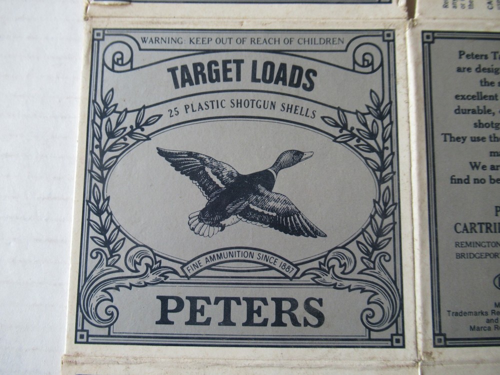 PETERS "Blue Magic" - SHOTGUN SHELLS - EMPTY BOX - 12 GA.