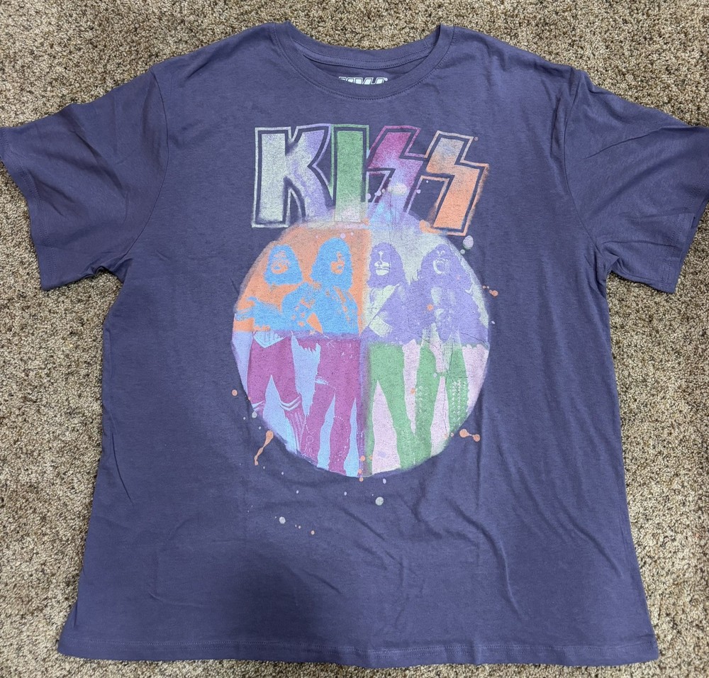 KISS T-SHIRT OFFICIALLY LICENSED SIZE 2X-GENE SIMMONS/PAUL STANLEY/ACE/PETER