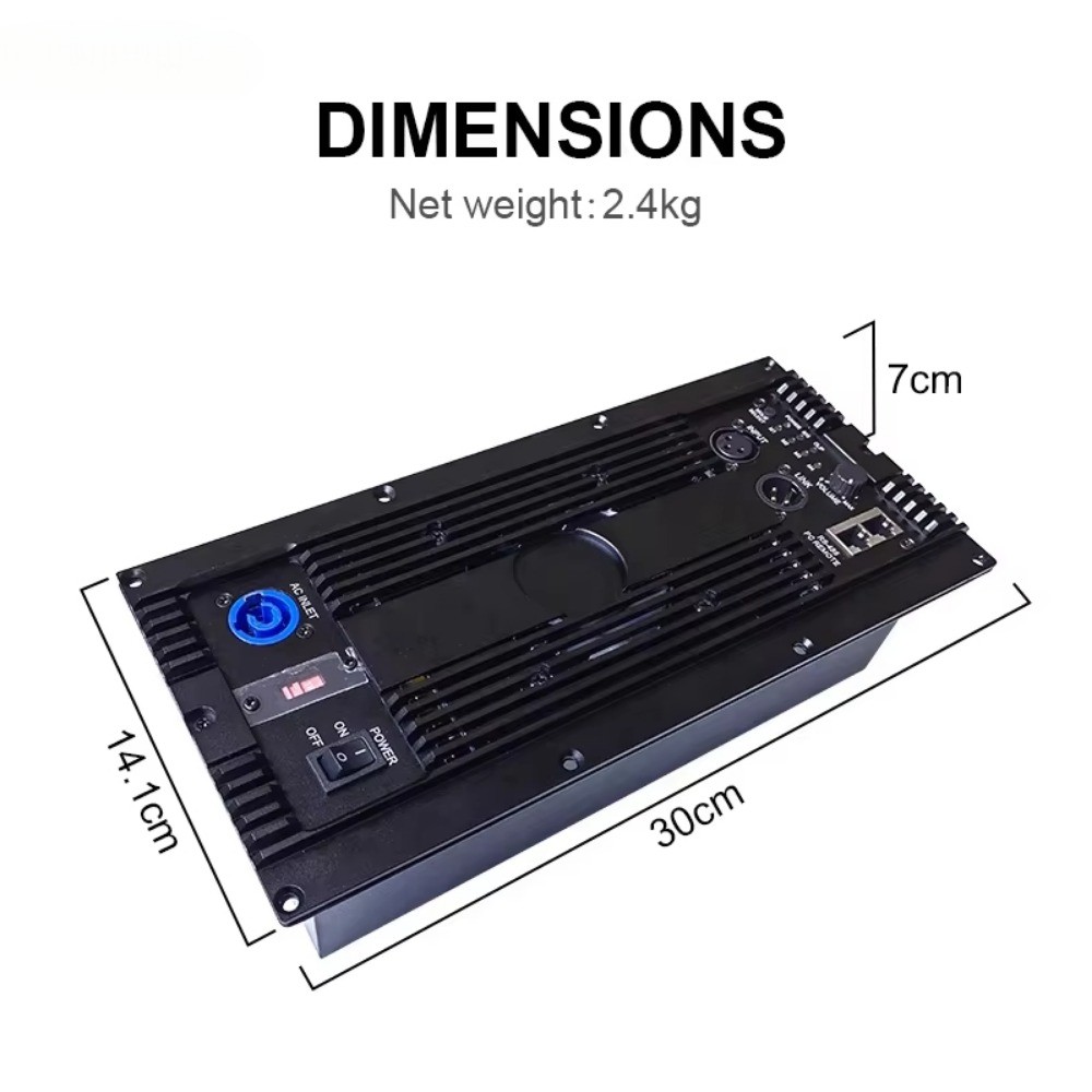 650w Amplifier Module Class D for Active Speaker 1 in 2 Out High Quality