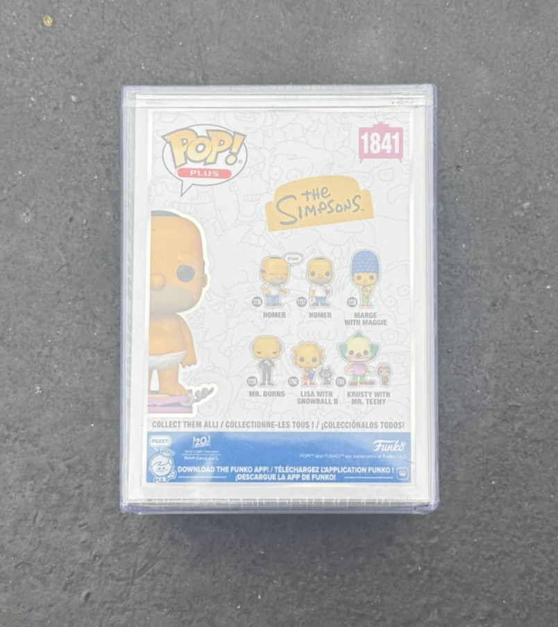 Pop! Plus Homer on Scale with Pop! Protector