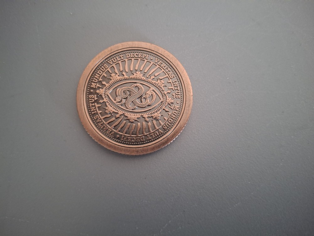 Dollar Size "Copper" Artifact Coin By Ellusionist