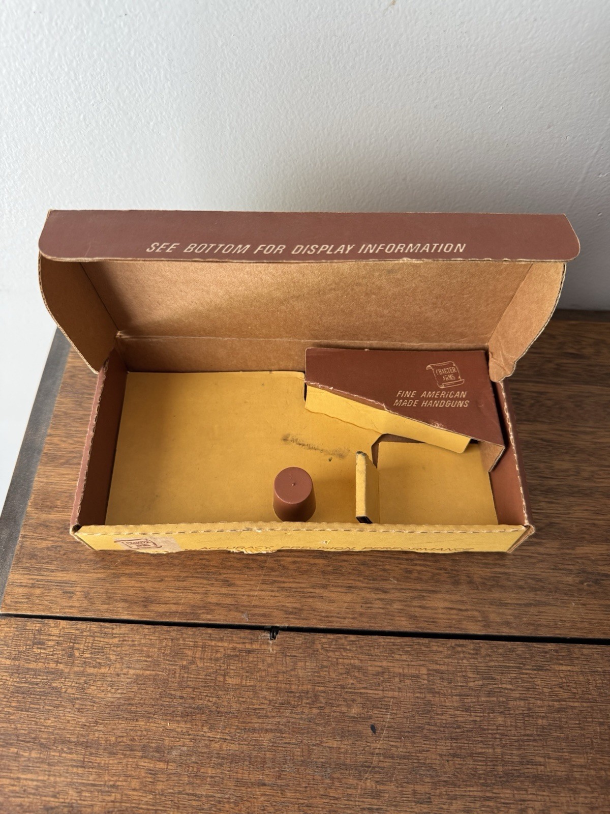 Vintage Charter Arms Empty Cardboard Box Only Display Box