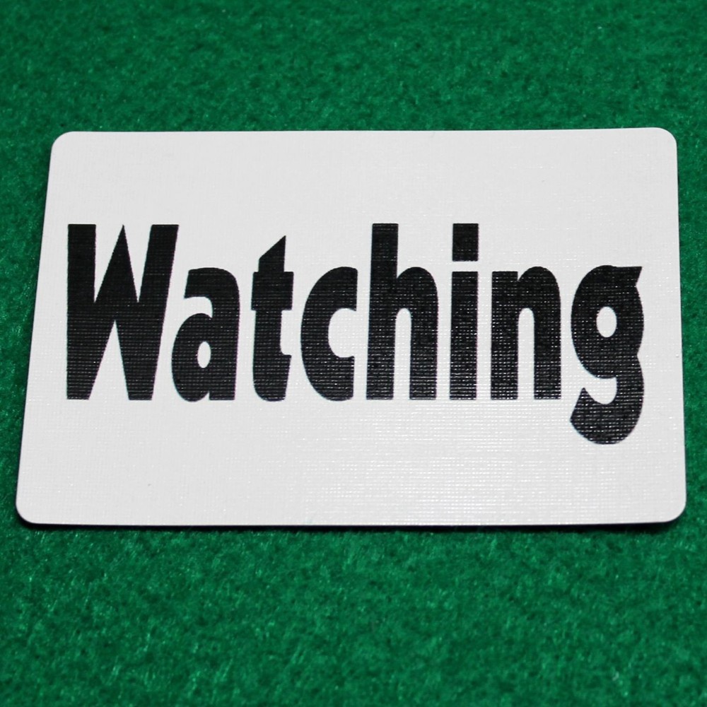 Watching, Bicycle Printed Gaff Card, Red