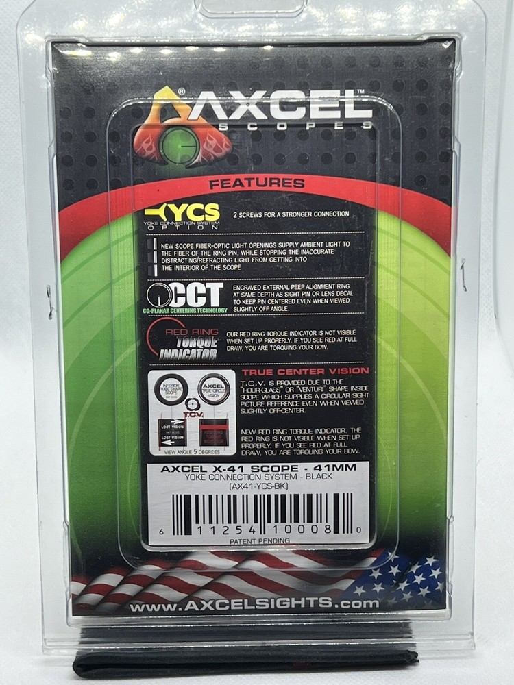AXCEL Scope YOKE Connection System YCS x41 With Red Ring Torque Indicator Black