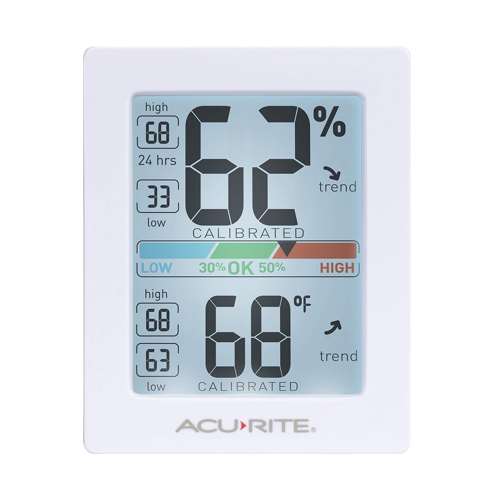 PRO HUMIDITY METER & THERMOMETER WITH TOUCH ACTIVATED BACKLIGHT