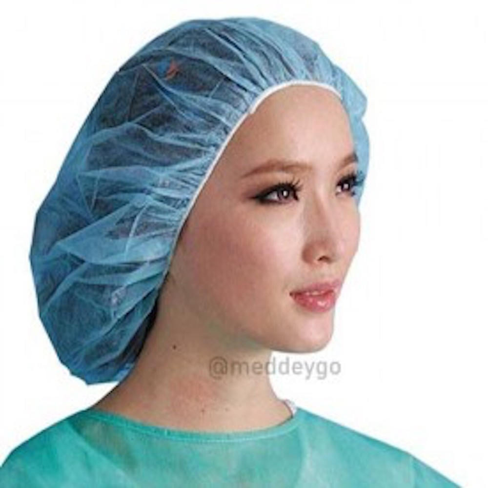 Surgical Cap Blue Disposable  2 Pack of ( 100)  each