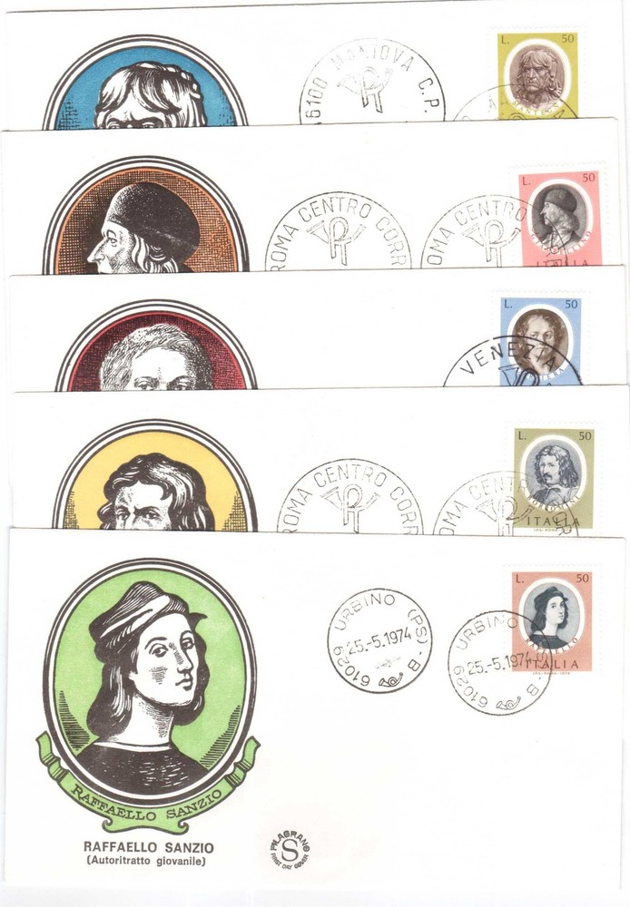 1974 REPUBLIC ENVELOPES FDC ARTISTS V/361