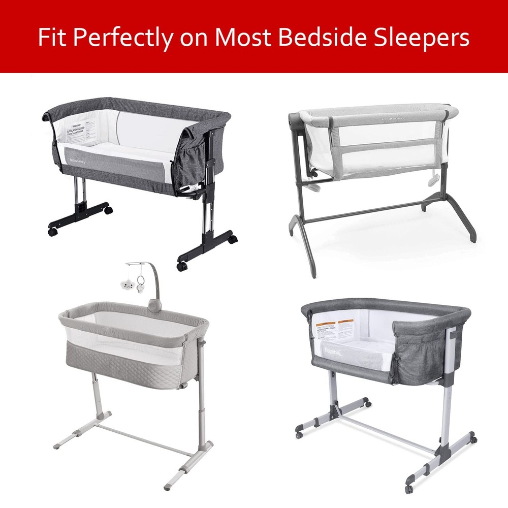 Bedside Sleeper Bassinet Sheets 2-Pack Waterproof for Mika Micky & More