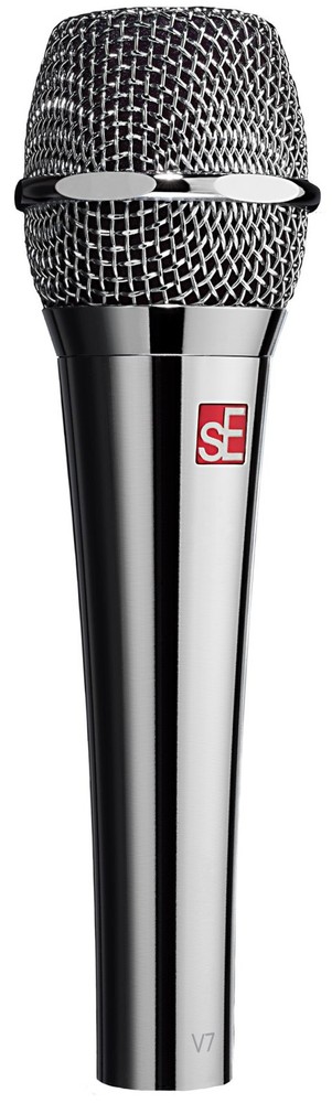 Se Electronics V7 CHROME Dynamic Microphone Handheld Mic+External Windscreen