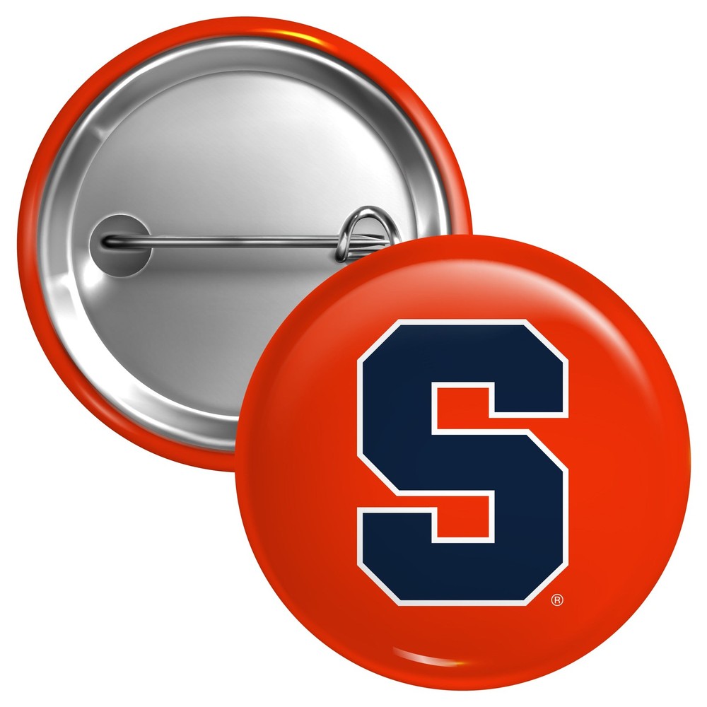 Syracuse Orange Button Pin - 3 Size Options