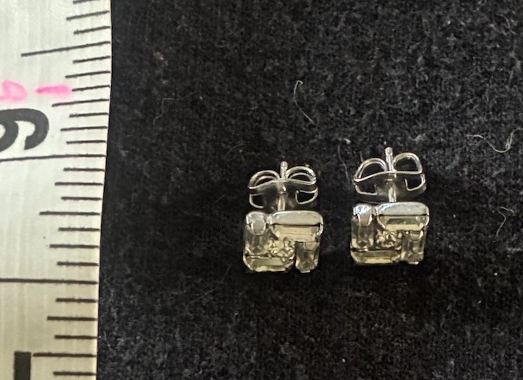 Vintage Rhinestone Stud Earrings