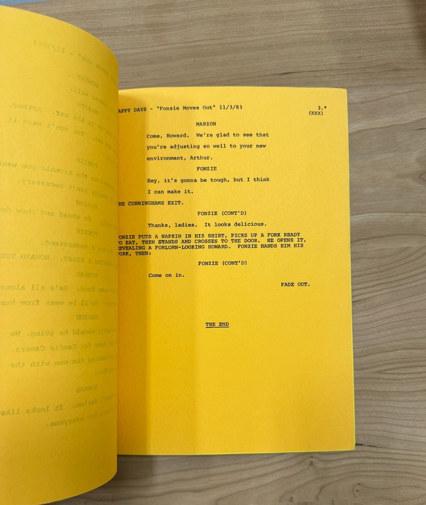 Happy Days TV Show Script - Passages Part I