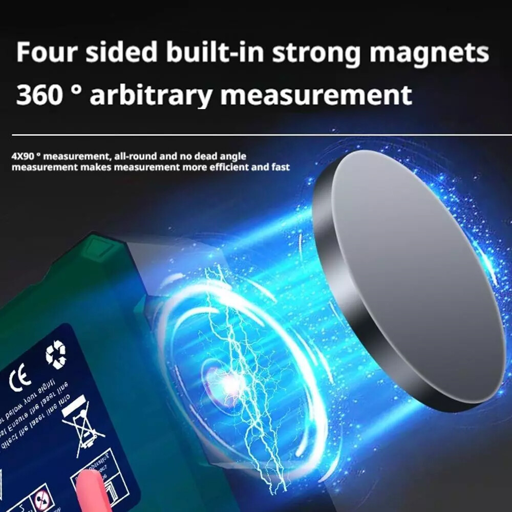 Digital Angle Finder Laser Protractor Magnetic Angle Gauge Finder Measuring Tool