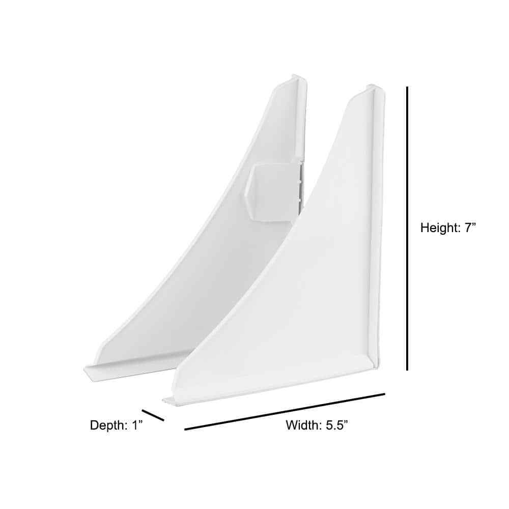 Splash Guard Kit - Prevent Water Splashing - Bath or Shower - White