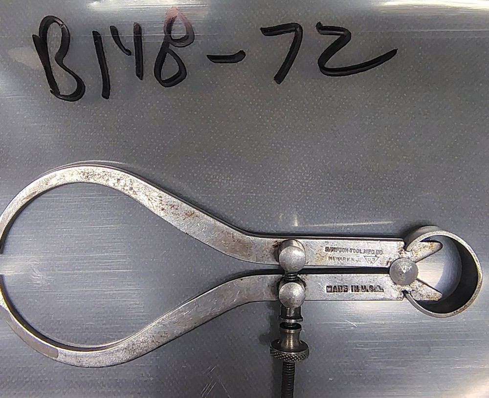 🗽 VINTAGE SAMPSON TOOL 4" OD CALIPER