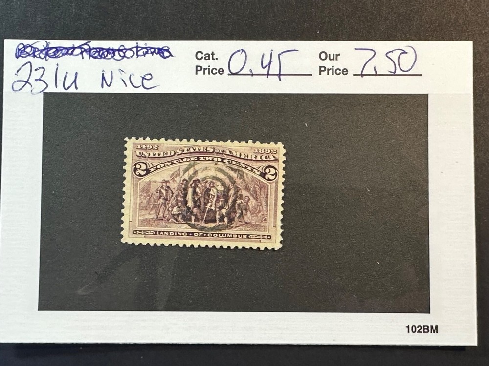 Scott # 231  nice     2024 Scott Catalogue Value $ 0.45