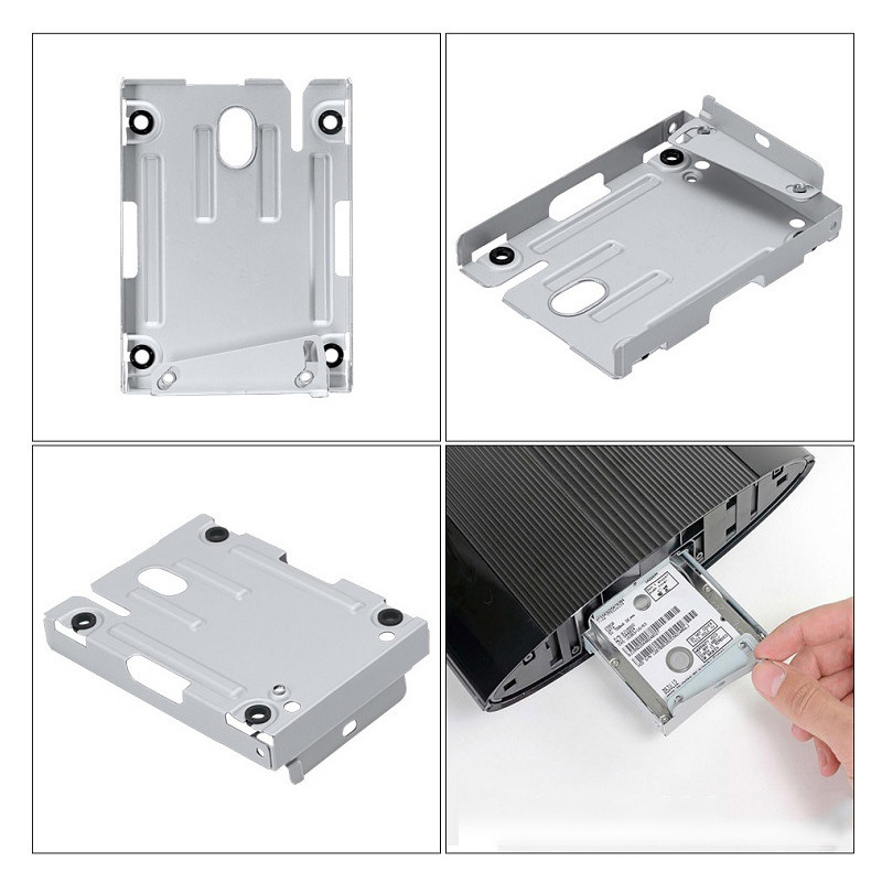 For PS3 Super Slim internal Hard Disk Drive HDD Mounting Bracket Caddy + Screws