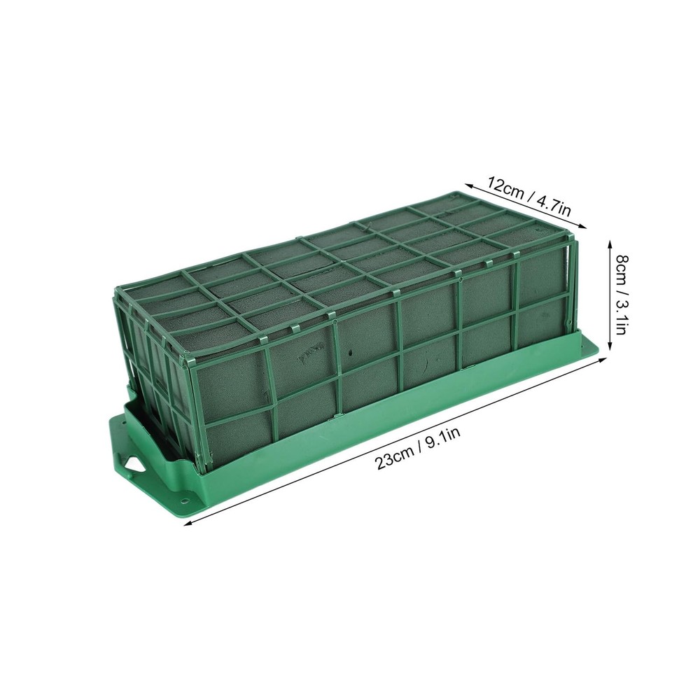 Rectangular Floral Foam Cage with Replaceable Foam for Fresh Artificial Flowers