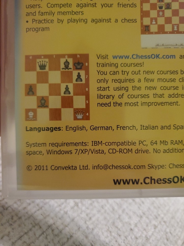 2011 Chess Tactics Art 4.0 PC Software DVD (CT-Art 4.0)