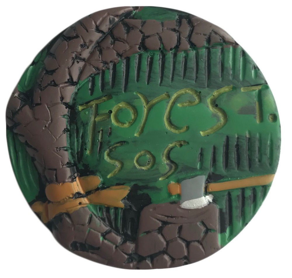10 Pcs "Forest SOS" Environmentalist Tree Nature Medallion Craft Embellishment